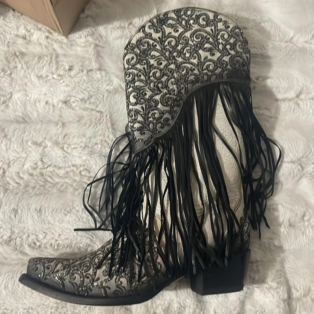 CORRAL handcrafted cowgirl boots! SIZE 10. - Picture 2 of 13
